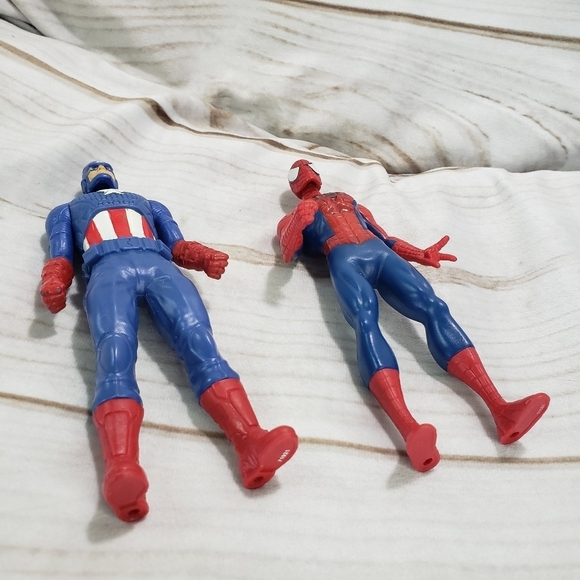 Hasbro Marvel Spiderman & Captain America Posable Action Figures 6 Inch 2015 - Picture 4 of 10